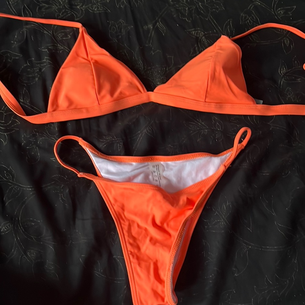 orange bikini
